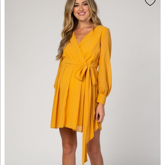 Pinkblush Yellow Tie Dress - Picture 2 of 16